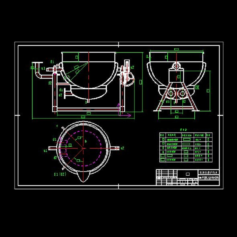 夾層鍋CAD